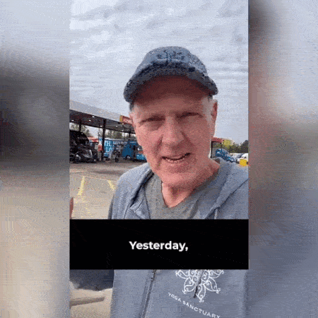 A GIF of Doug Pagitt talking about visiting an ICE detention center in Baldwin, MI.
